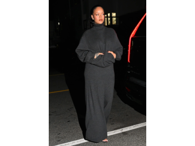 Volgens Rihanna zal deze winter een stijlvolle combinatie de lange jurk als modefavoriet vervangen.